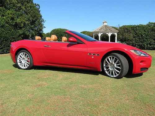 2010 maserati gran turismo sport red convertible coupe 9,800 miles cherry yqz