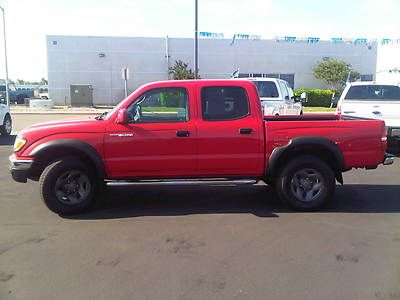 Truck red one owner ac red automatic finance crew cab power abs single disc sr5