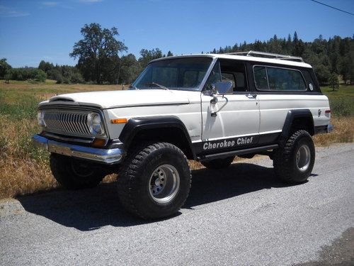 1977 jeep cherokee chief s 360 4 barrel, quadratrac, rare wide track! fsj not cj