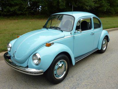 1973 vw super beetle beautiful seafoam black int 4spd top mechanicals great eyes