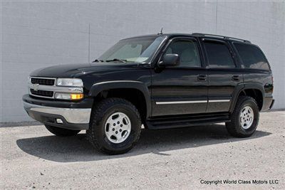 1-owner 2005 chevrolet tahoe black 3rd row extra clean 02 03 04 06 gmc yukon z71