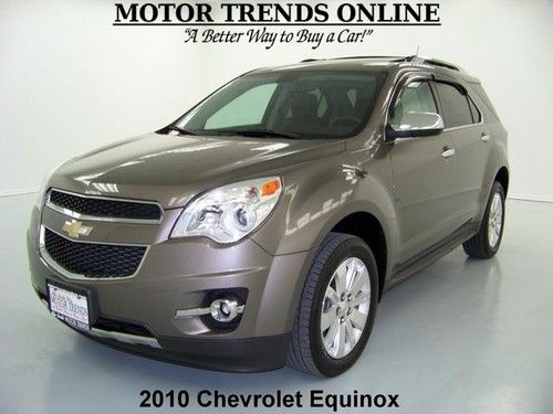 Ltz navigation rearcam sunroof leather htd seats bose 2010 chevy equinox 41k