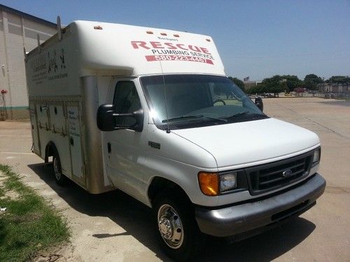 2005 ford econoline e-350 super duty drw plumbers truck