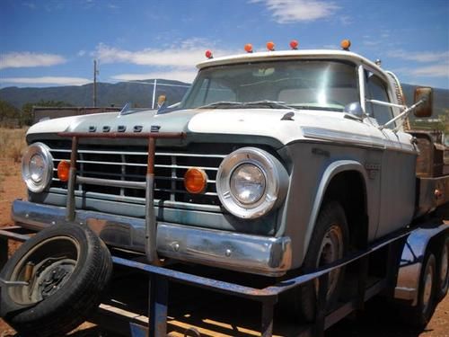 Dodge d200 1966 dually custom flatbed 383 auto air propane barn find survivor
