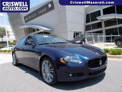 2011 maserati quattroporte v8 nav cpo certified low miles like new blue tan gt