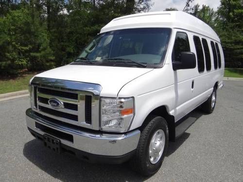Ford : 2008 e250 ext hightop 12-passenger shuttle conversion low miles 1-owner