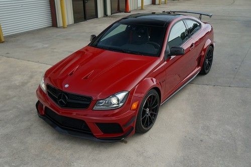2012 mercedes benz c63 amg black series | one of six mars red | track pack | cf