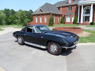1963 Corvette Split Window Black 4-Speed A/C 67 delivery Financing Delivery, image 3