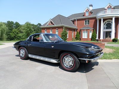 1963 Corvette Split Window Black 4-Speed A/C 67 delivery Financing Delivery, image 4