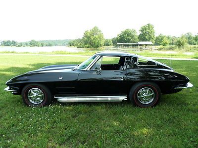 1963 Corvette Split Window Black 4-Speed A/C 67 delivery Financing Delivery, image 18