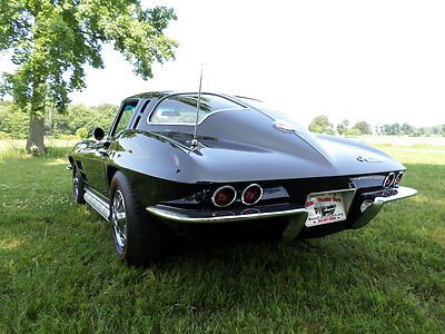 1963 Corvette Split Window Black 4-Speed A/C 67 delivery Financing Delivery, image 20