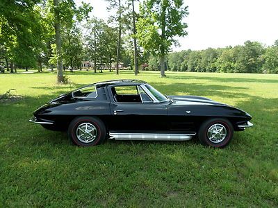 1963 Corvette Split Window Black 4-Speed A/C 67 delivery Financing Delivery, image 27