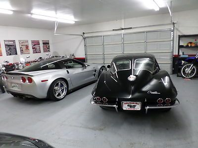 1963 Corvette Split Window Black 4-Speed A/C 67 delivery Financing Delivery, image 61