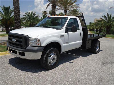 Diesel 4x4 reg cab long flatbed drw 85k great truck one fl owner