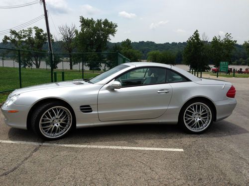 2003 500sl silver hardtop convertible