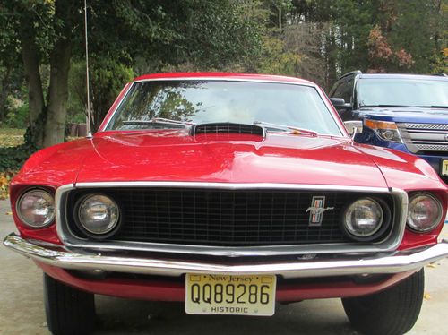 1969 ford mustang red 2 door coupe black accents 600 limited edition beautiful