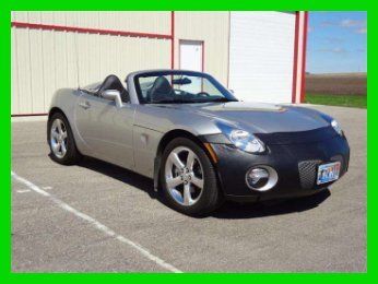 2006 pontiac solstice 2.4l i4 16v manual rwd convertible leather cd silver