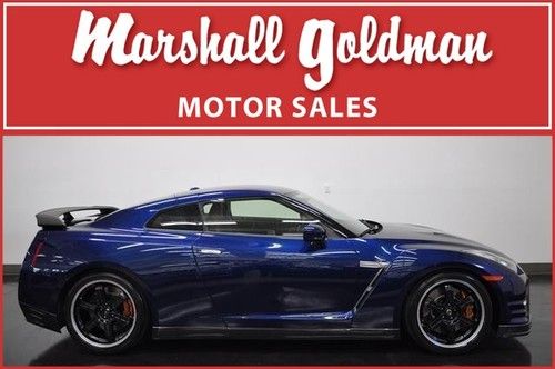 2014 nissan gt-r black edition deep blue pearl black leather  932 miles