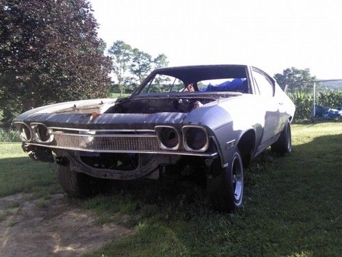 1968 chevelle rolling project solid car