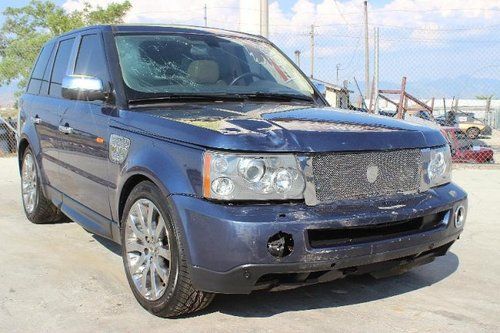 2006 land rover range rover sport supercharged damaged clean title runs! loaded!