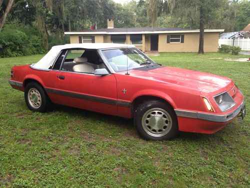 1985 mustang lx convertible, barn find, all original