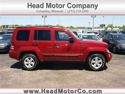 Sport low miles 4 dr suv automatic gasoline 3.7l v6 engine deep cherry red cryst
