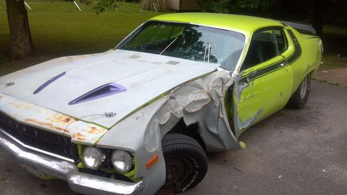 1973 plymouth satellite / roadrunner parts car