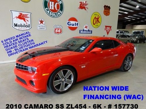 2010 camaro ss zl454,6 speed trans,slp pkg,htd lth,20in wheels,6k,we finance!!