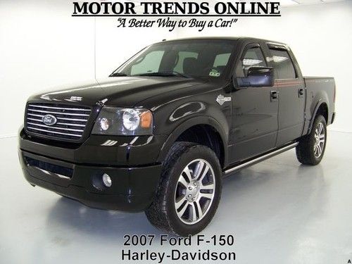 4x4 harley davidson sunroof 22" wheels leather htd mem seats 2007 ford f150 51k