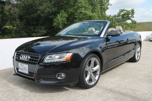 12 a 5 2.0t quattro convertible auto black tan leather audi care prepaid maint