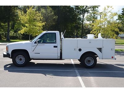 1999 chevrolet 3500 regular cab diesel utility bed truck 6.5l v8 no reserve