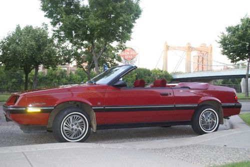 1986 pontiac sunbird se convertible - showroom condition inside &amp; out, 54k miles