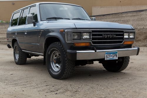 1988 toyota land cruiser fj62 rare two tone blue grey rust free ca car