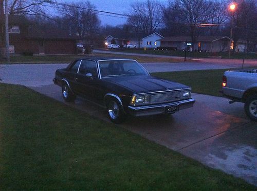 Black 1980 chevy malibu clean survivor