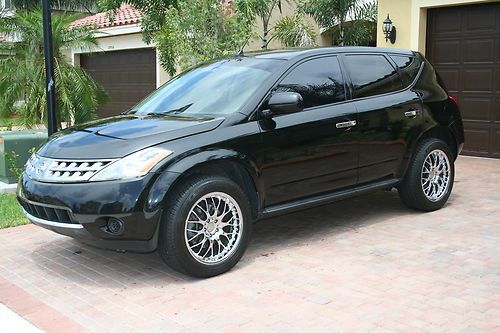 2006 nissan murano sl sport utility 4-door leather cd player 19" chrome wheels