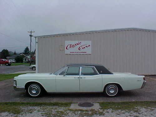 1968   lincoln   continental  suside 4 door  11384  actual  miles