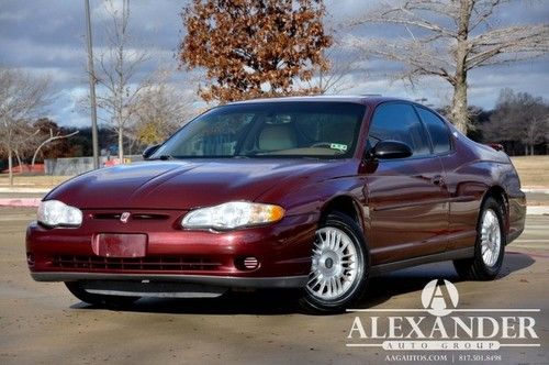 Monte carlo ls coupe! leather! roof! new trade in! carfax certified! cash car!