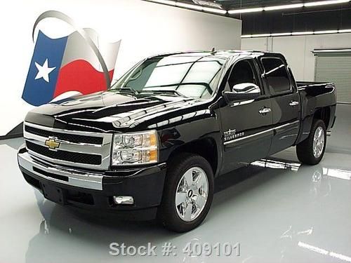 2011 chevy silverado lt crew texas blk on blk 20's 38k texas direct auto