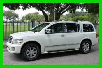 2005 no reserve infiniti qx56 loaded 4x4 florida vehicle dvd 3rd row navi