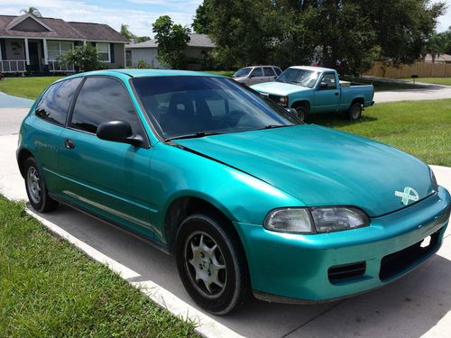 92 honda civic vx, 50+ mpg, ac, 5 speed