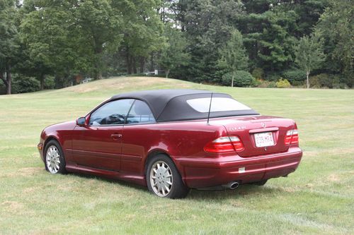 2002 mercedes clk430 red convertible