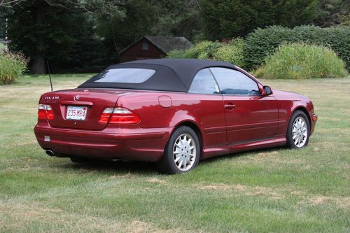 2002 Mercedes CLK430 Red Convertible, image 5