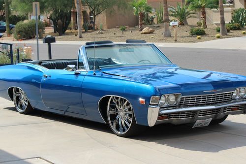 Blue, chevy, chevrolet, impala, convertible, ragtop, 468, big block, no reserve