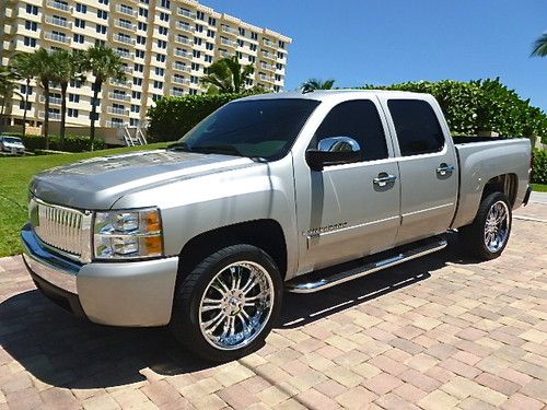 2008 chevrolet sliverado 1500 lt crew cab 22" asanti wheels no reserve like new