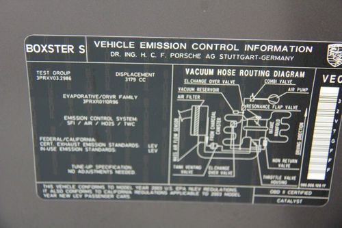 2003 Boxster S  slate grey  convertible 34,750 miles, one owner, US $20,000.00, image 16
