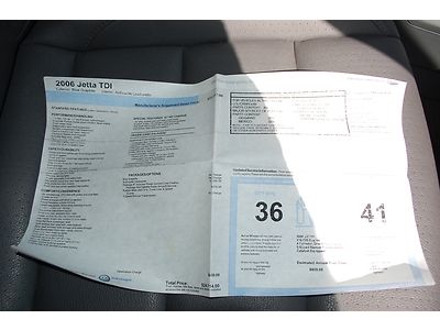 2006 VOLKSWAGEN JETTA TDI SEDAN DIESEL SUNROOF 5 SPEED MANUAL TIMING BELT DONE, US $11,990.00, image 86