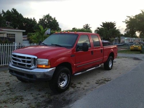 2000 ford f-250 super duty xlt crew cab pickup 4-door 7.3l rebuilt title