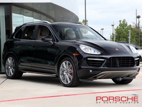 2013 porsche cayenne turbo black pano roof 21 rims nav bose