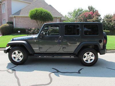 08 jeep rubicon 4wd 3.8l v-6 automatic navigation power windows/locks tow pkg