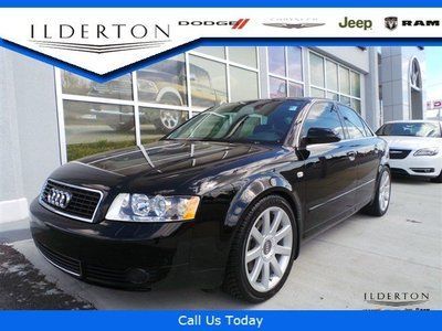 Audi a4 black 3.0l quattro manual sunroof leather low miles bose stereo onstar